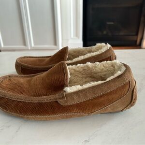 UGG Men's Chestnut Suede-Look Fleece-Lined Slip-Ons